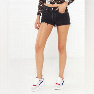 Levi's 501 Cut Off Black Denim Shorts